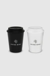 Anine Bing Ab Cup 2 Pack In White And Black In White
