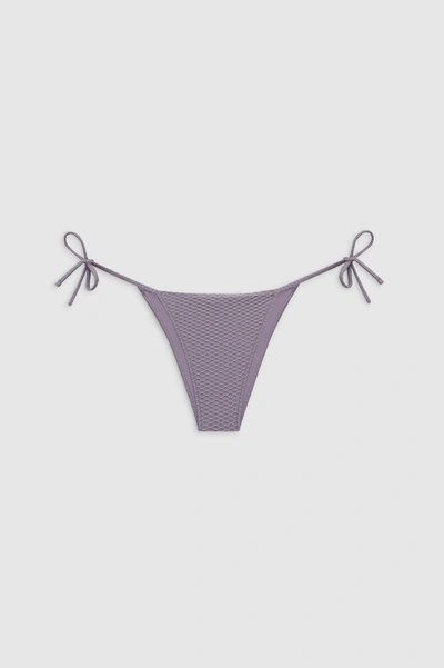 Anine Bing Leno Bikini Bottom In Violet