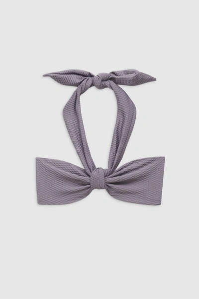 Anine Bing Reeve Bikini Top In Violet In Purple