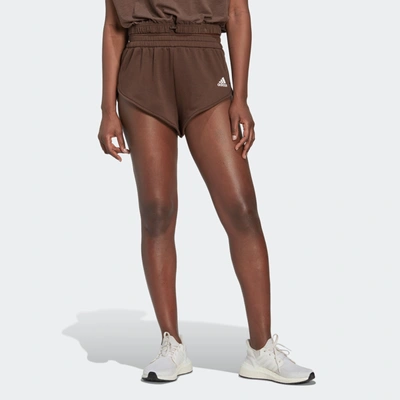 Adidas Originals Women's Adidas Hyperglam Mini Shorts In Brown