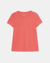 Lafayette 148 Modern Short-sleeve Cotton Jersey Tee In Multi