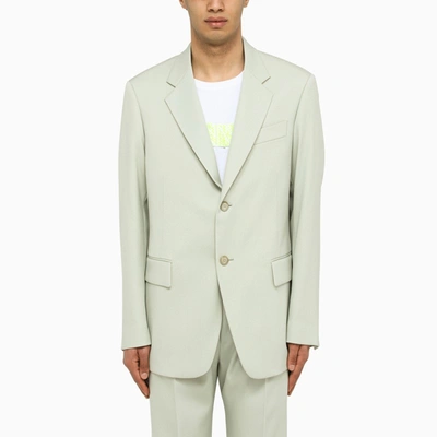 Lanvin Wool Drill Jacket In Green