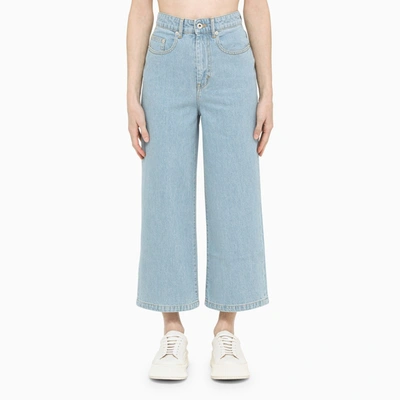 Kenzo Coulotte Denim In Light Wash