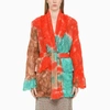 Alanui California Dreaming Tie-dye Cardigan In Orange