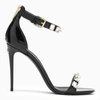 DOLCE & GABBANA DOLCE&GABBANA | BLACK HIGH SANDALS WITH CRYSTALS,CR1483AG914/M_DOLCE-8S488_500-40