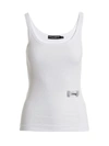Dolce & Gabbana Kim Dolce&gabbana Cotton Tank Top In White
