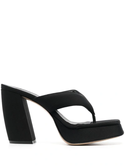 Gia Borghini Black Gia 17 Heeled Sandals