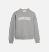 Ami Alexandre Mattiussi Ami Paris Lettering Embroidery Crewneck Sweatshirt In Grey