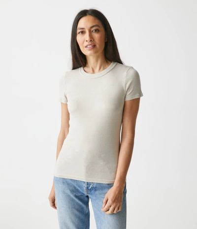 Michael Stars Fallon Shine Tee In Cement