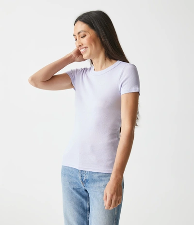 Michael Stars Fallon Shine Tee In Peridot