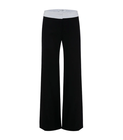 Victoria Beckham Side Seam Detail Trouser In Black