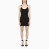 Heron Preston Black Solid Mini Dress In Black