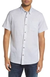 TRAVISMATHEW TRAVISMATHEW PERSONAL PREFERENCE STRIPE SHORT SLEEVE COTTON BUTTON-UP SHIRT