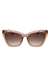 OSCAR DE LA RENTA BUTTERFLY CAT EYE SUNGLASSES