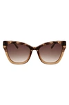 OSCAR DE LA RENTA BUTTERFLY CAT EYE SUNGLASSES