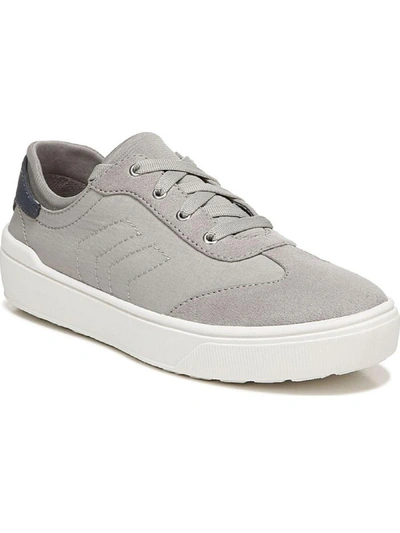 Dr. Scholl's Shoes Dispatch Womens Slip On Faux Suede Fashion Sneakers In Grey