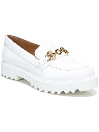 Circus By Sam Edelman Deana Womens Padded Insole Slip On Fashion Loafers In White