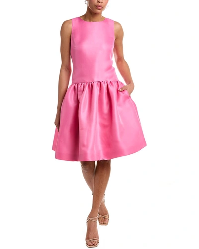 oscar de la renta hot pink dress Oscar de la Renta One Shoulder Ruched Gown in Pink