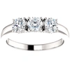 Pompeii3 5/8ct 3-stone Diamond Engagement Ring 14k White, Yellow, Or Rose Gold In Multi