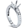 Pompeii3 1/4ct Diamond Channel Set Mount Ring 14k White Gold In Multi