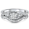 Pompeii3 3/4ct Diamond Engagement Wedding Ring Set 14k White Gold In Multi