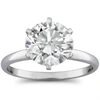 Pompeii3 2 1/15ct Round Diamond Solitaire Engagement Ring 14k White Gold In Multi