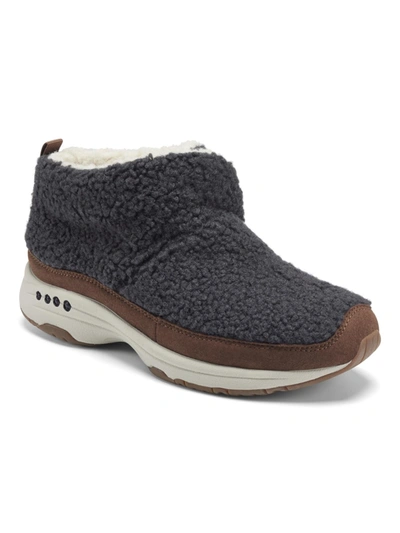 Easy Spirit Womens Faux Fur Cozy Ankle Boots In Multi