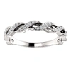 Pompeii3 1/8ct Diamond Infinity Wedding Ring Womens Stackable Wedding Band 14k White Gold In Multi