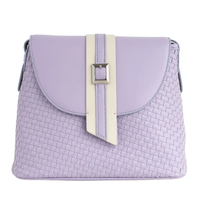 Gunas New York Kate Microfiber Crossbody Bag In Lilac