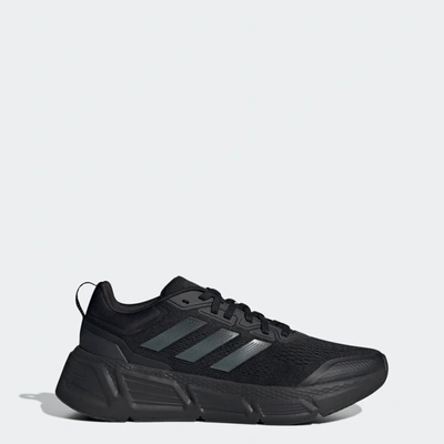 Adidas Originals Questar Running Shoe In Black/white/grey