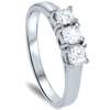 Pompeii3 5/8ct Three Stone Diamond Ring 14k White Gold In Multi