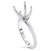 Pompeii3 Four Prong Solitaire Engagement Ring Setting 14k White Gold In Multi