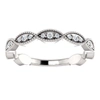 Pompeii3 1/5ct Diamond Wedding Ring Womens Stackable Anniversary Ring 14k White Gold In Multi
