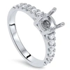 Pompeii3 1/2ct Si Diamond Engagement Ring Mount 14k White Gold In Multi