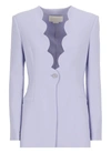 Genny Scallopped Jacket In Purple
