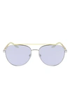 CONVERSE ACTIVATE 57MM AVIATOR SUNGLASSES