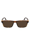 Converse Rise Up 55mm Sunglasses In Amber Tortoise