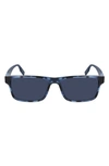 Converse Rise Up 55mm Sunglasses In Blue Tortoise