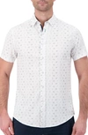REPORT COLLECTION BUG PRINT SHORT SLEEVE 4-WAY STRETCH BUTTON-UP SHIRT