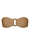 Anemos The Tortoise Bandeau Bikini Top In Sandstone