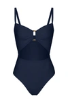 Anemos The Tortoise Cutout One-piece In Navy