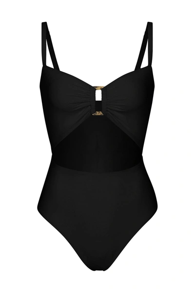 Anemos The Tortoise Cutout One-piece In Black