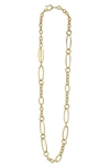 Lagos Signature Caviar Link Necklace In Gold