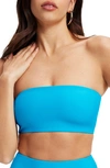 Good American Better Band Bikini Top In Atomicblue001
