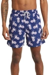 Tom & Teddy Men's Pineapple-print Swim Trunks In Shell Pink