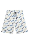 Kenzo Logo-print Shorts In 10p-white