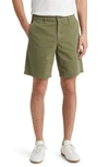Rag & Bone Perry Stretch Twill Shorts In Pale Army