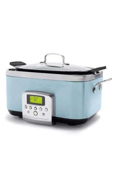 Greenpan Elite 6-quart Slow Cooker In Blue