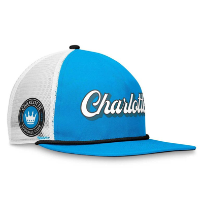 Fanatics Branded Blue/white Charlotte Fc True Classic Golf Snapback Hat In Blue,white