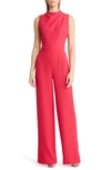 Black Halo Women's Corinne Sleeveless Flared-leg Jumpsuit In Laguna Pink